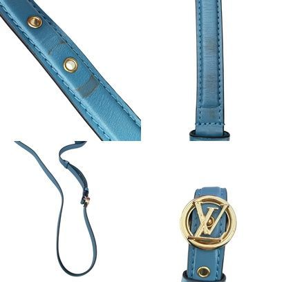 中古】 LOUIS VUITTON ルイ・ヴィトン LV ポンヌフ カーフ ブルー