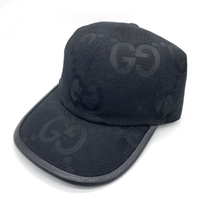 GUCCI グッチ ジャンボGG ベースボールキャップ ブラック 727562 GUCCI グッチ ジャンボGG ベースボールキャップ ブラック 727562