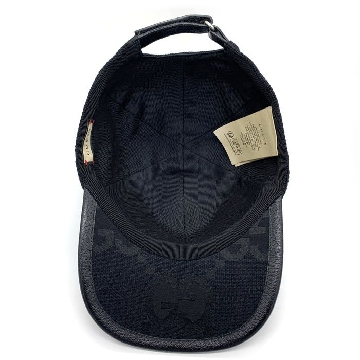 GUCCI グッチ ジャンボGG ベースボールキャップ ブラック 727562 4HAVS Size M GUCCI グッチ ジャンボGG ベースボールキャップ ブラック 727562 4HAVS