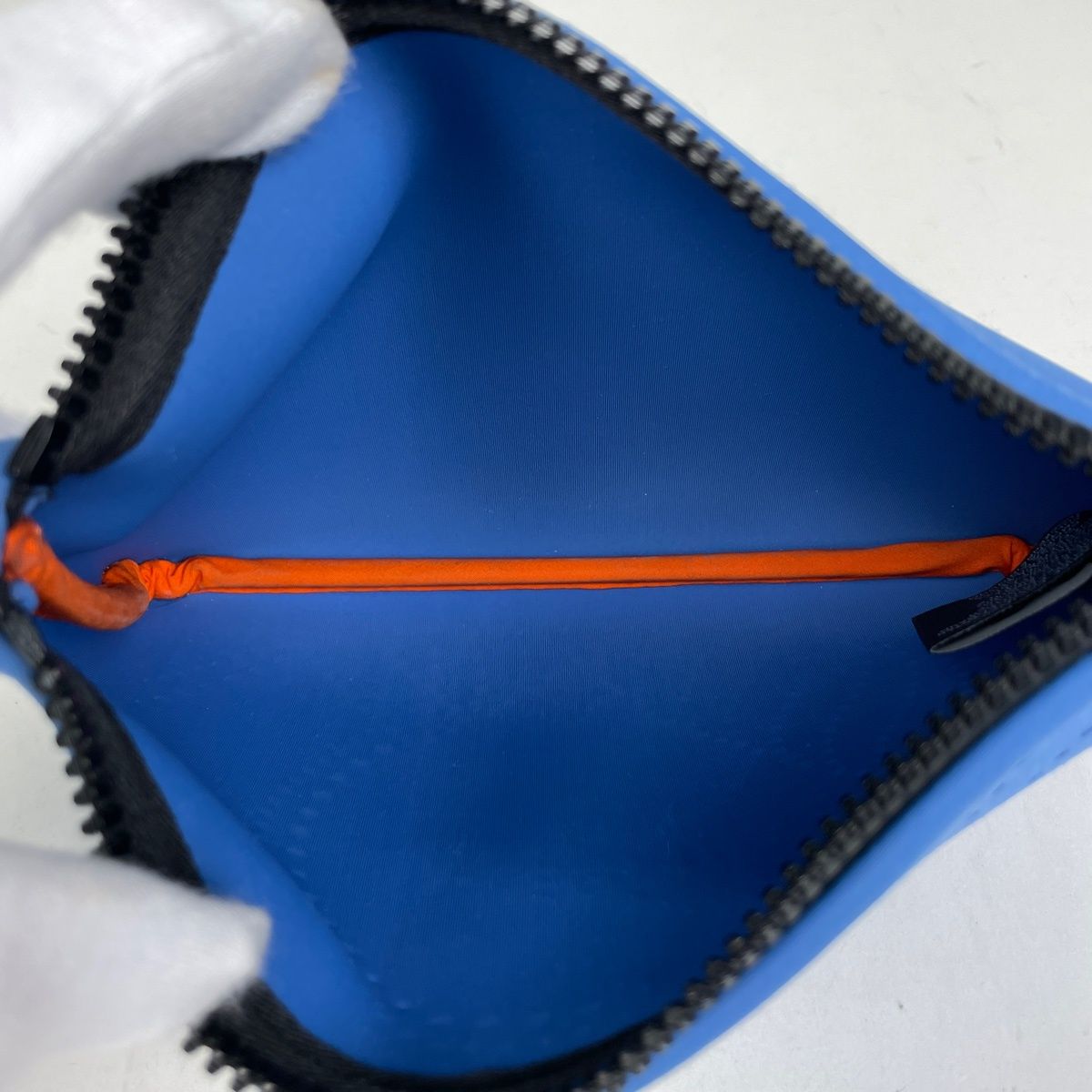 エルメス HERMES ネオバン カノエH PM ポリアミド 化粧ポーチ ブルー 