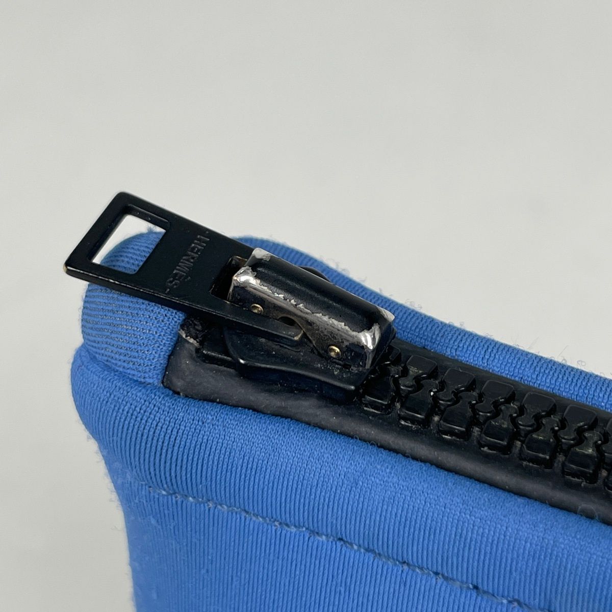 エルメス HERMES ネオバン カノエH PM ポリアミド 化粧ポーチ ブルー 