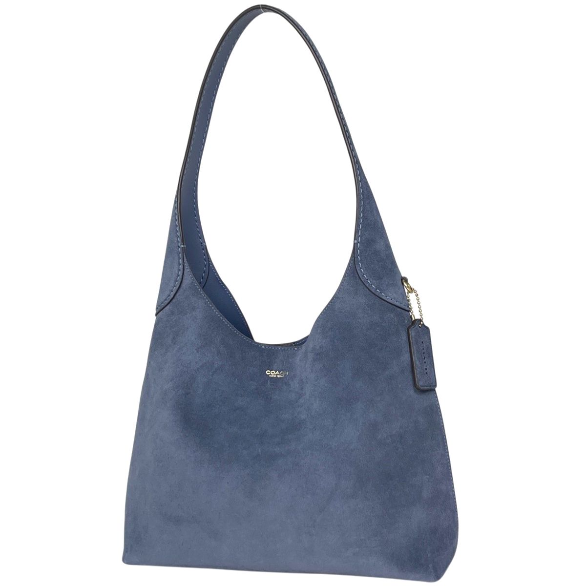 コーチ COACH ブルックリン ショルダーバッグ スエード ライトブルー 