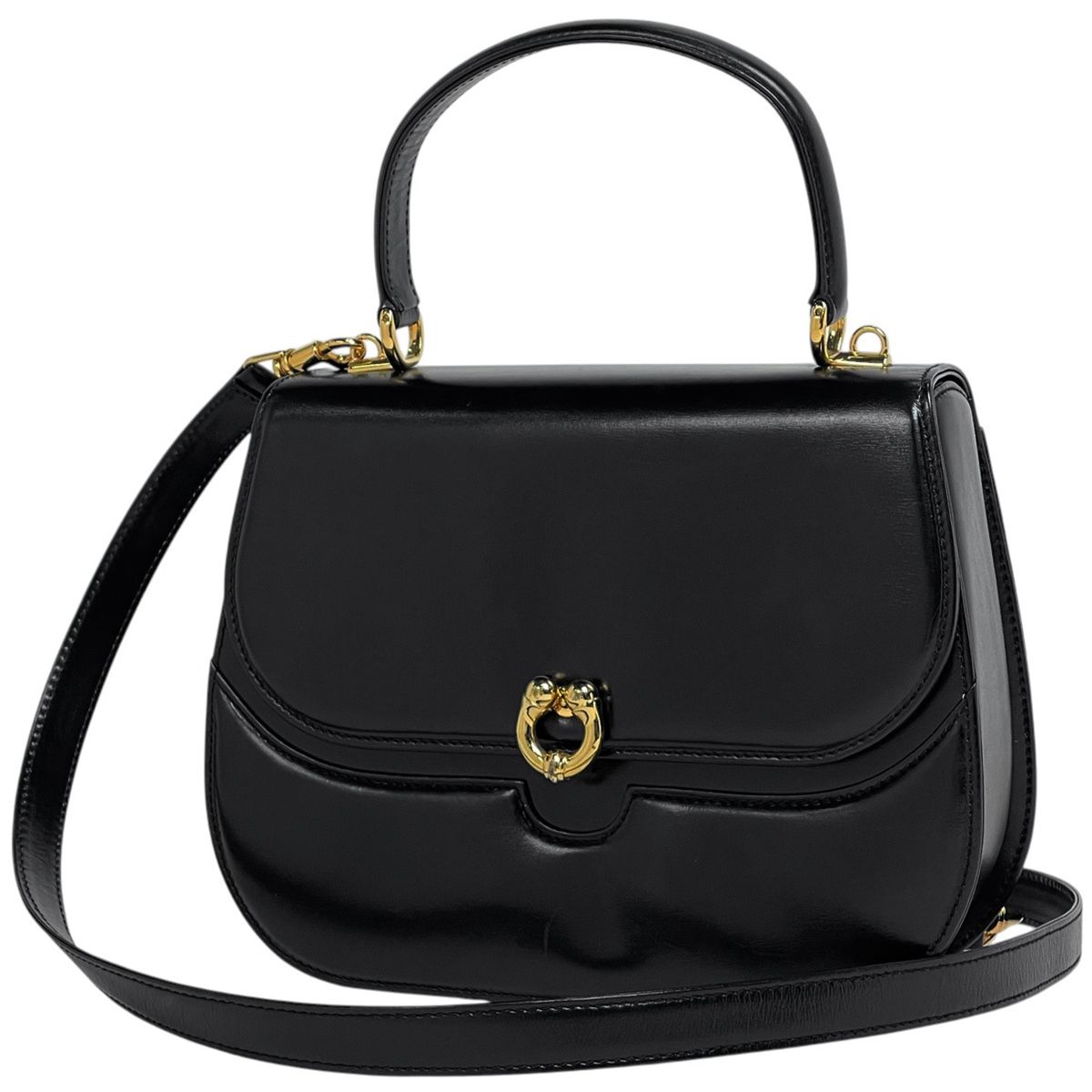 グッチ GUCCI トップハンドルバッグ 2WAY 0004060264 レザー ブラック 