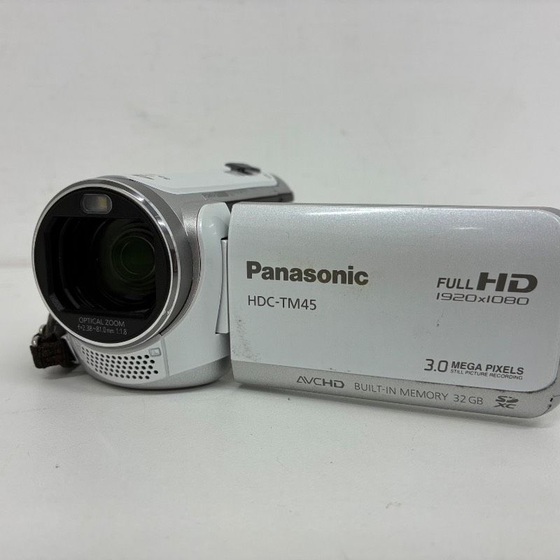 Panasonic HDC-TM45 ビデオカメラ 本体＋付属品　ホワイト Amazon.co.jp: パナソニック デジタルハイビジョンビデオカメラ TM45