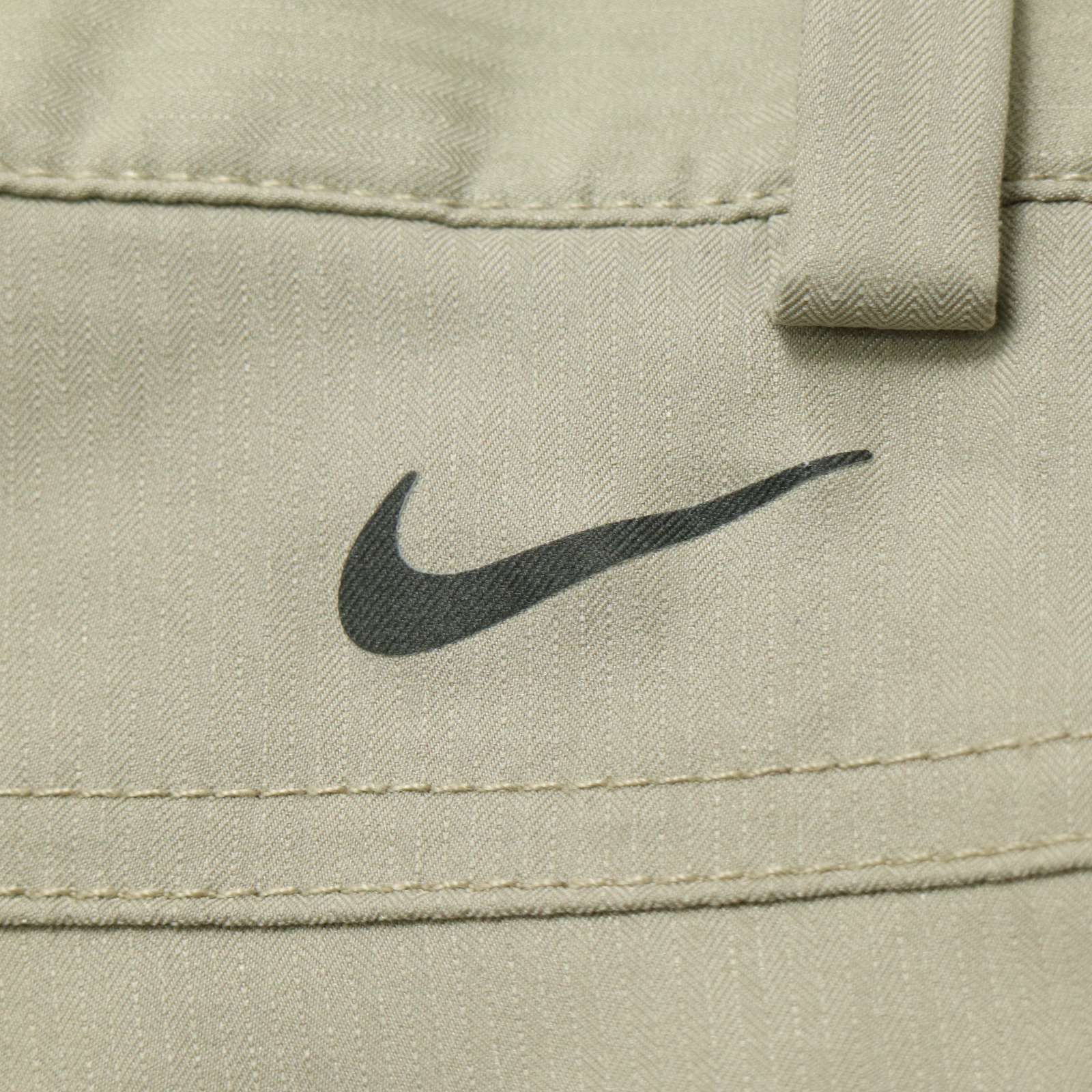 NIKE GOLF ナイキ ゴルフ 通年☆ ストレッチ ストライプ ロゴ刺繍