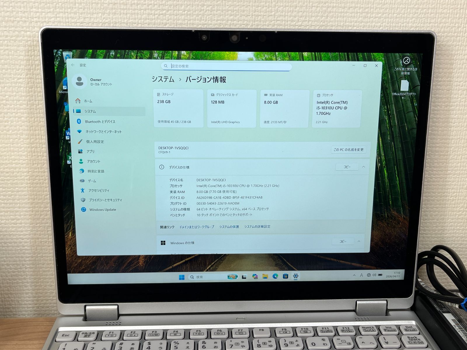 美品・LTE】CF-QV9 第10世代 i5 256GB Office2024 - メルカリ