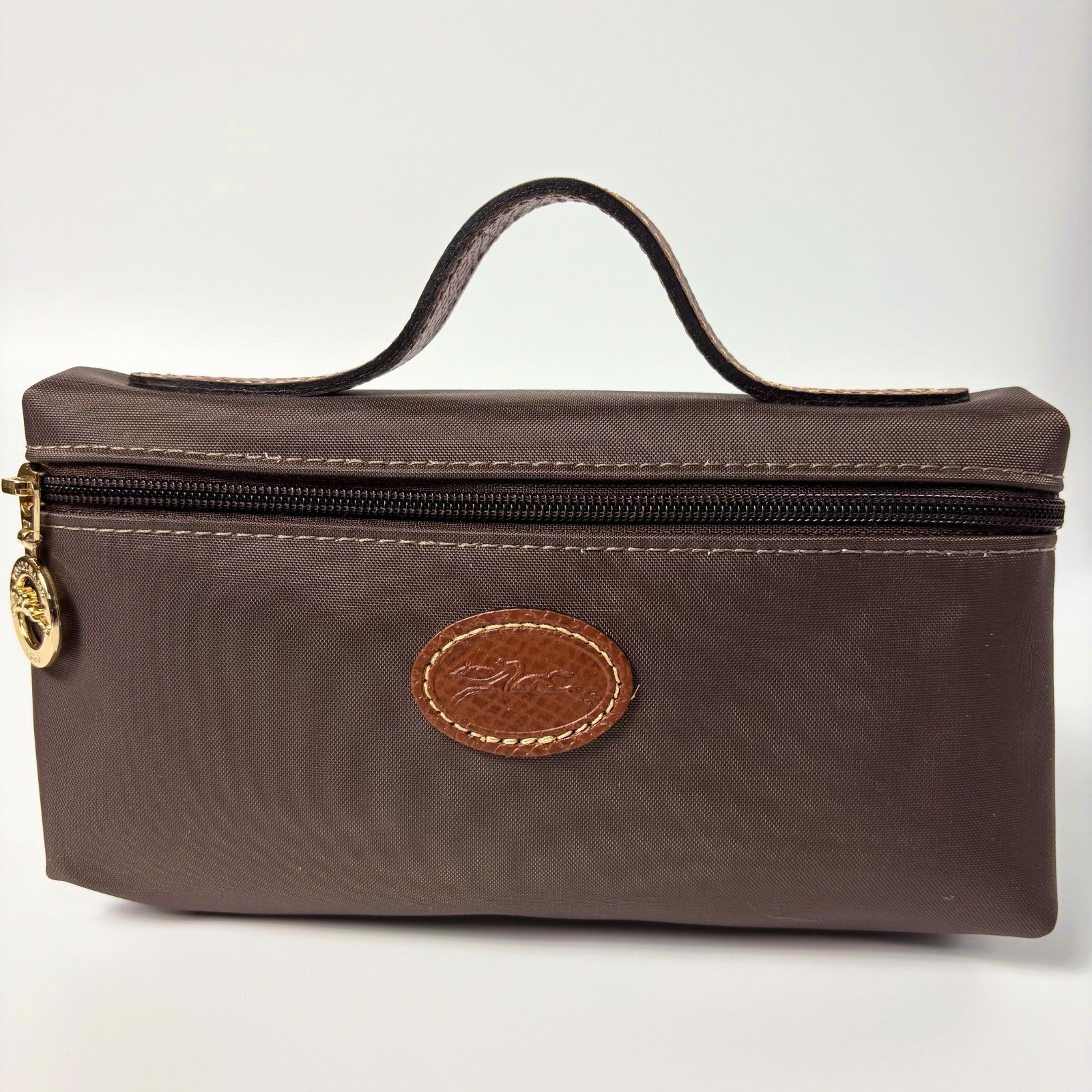 極美品】ロンシャン LONGCHAMP ル・プリアージュ ハンドル付きポーチ 