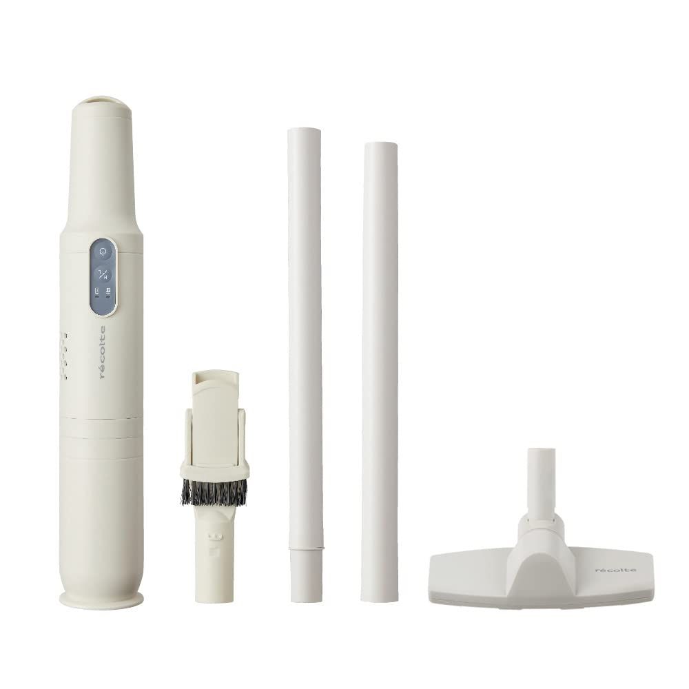 レコルト コードレススティッククリーナー ハンディクリーナー 2way フルセット 充電式 車 小型 RSC-1FS recolte Cordless Stick Cleaner Full Set (ナチュラルホワイト) [ナチュラルホワイト]