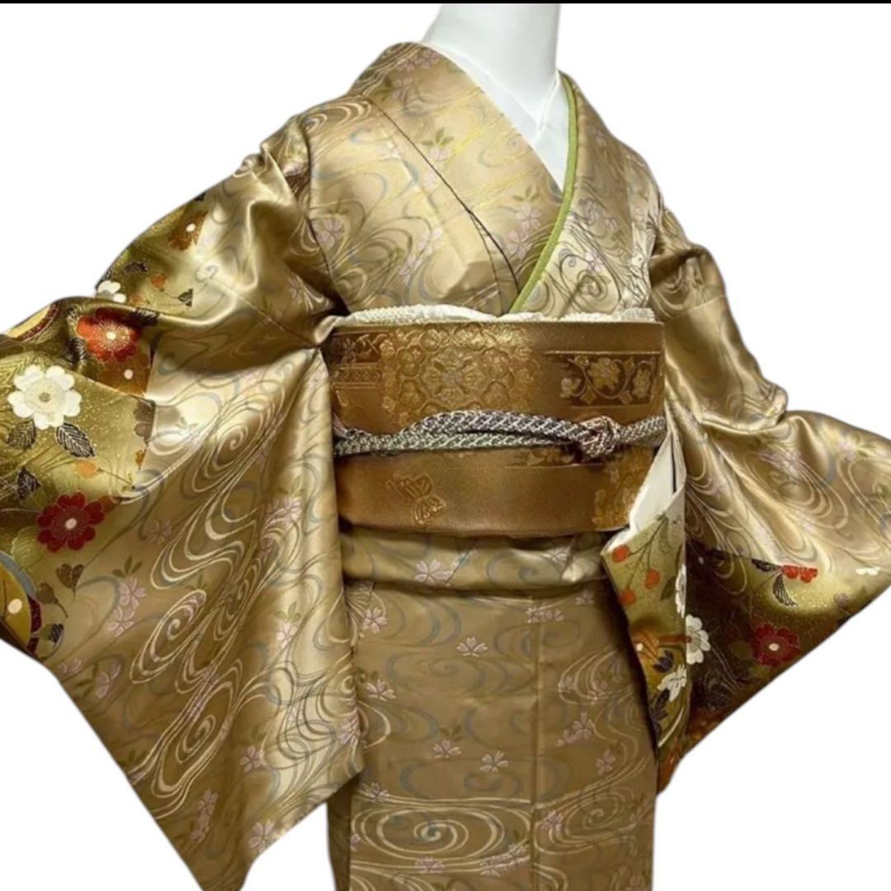 金彩豪華】訪問着 フルセット キモノッシモ 特選西陣袋帯 正絹 美品 