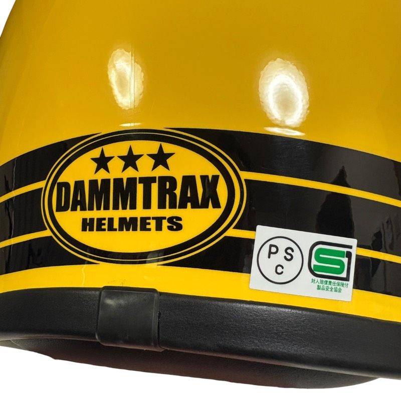 極美品】DAMMTRAX THE BLASTER ヘルメット イエロー 57-59cm PSC規格