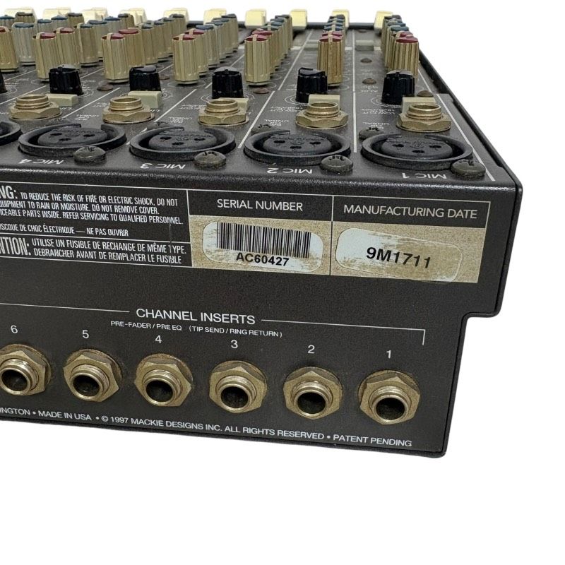 楽器・機材 【動作品】MACKIE 1402-VLZ ミキサー アナログミキサー