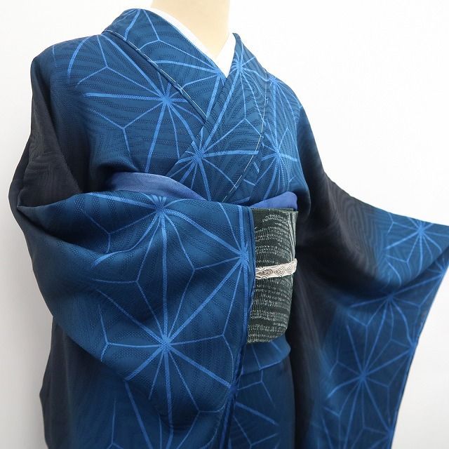 tomihisa?美品 紋紗 BANKAN アトリエ聖jin苑 児島元気 落款 麻の葉 夏