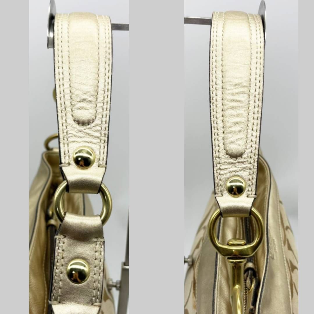 コーチ COACH Y2K ワンショルダーバッグ シグネチャー ベージュ 