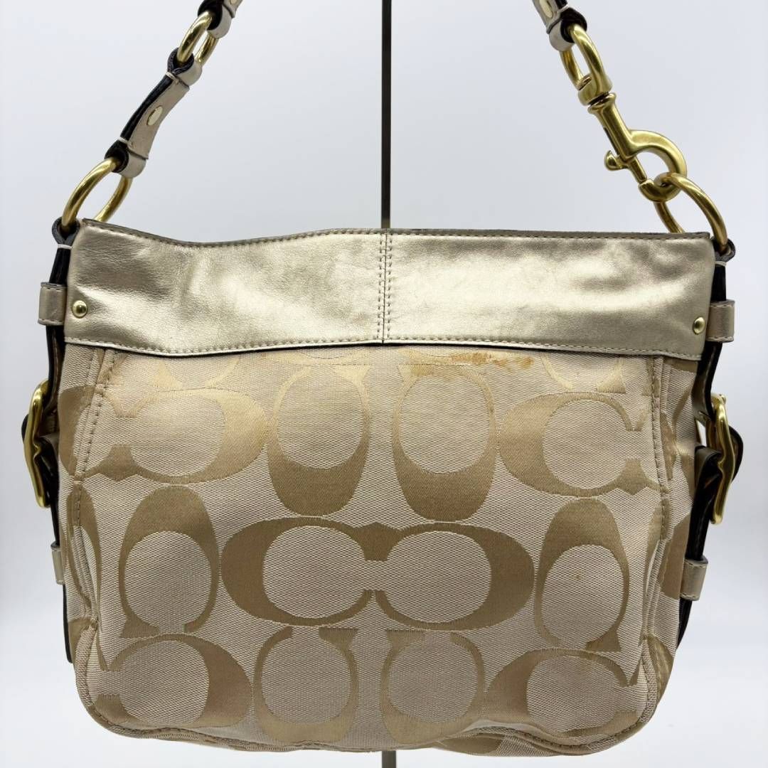 コーチ COACH Y2K ワンショルダーバッグ シグネチャー ベージュ 
