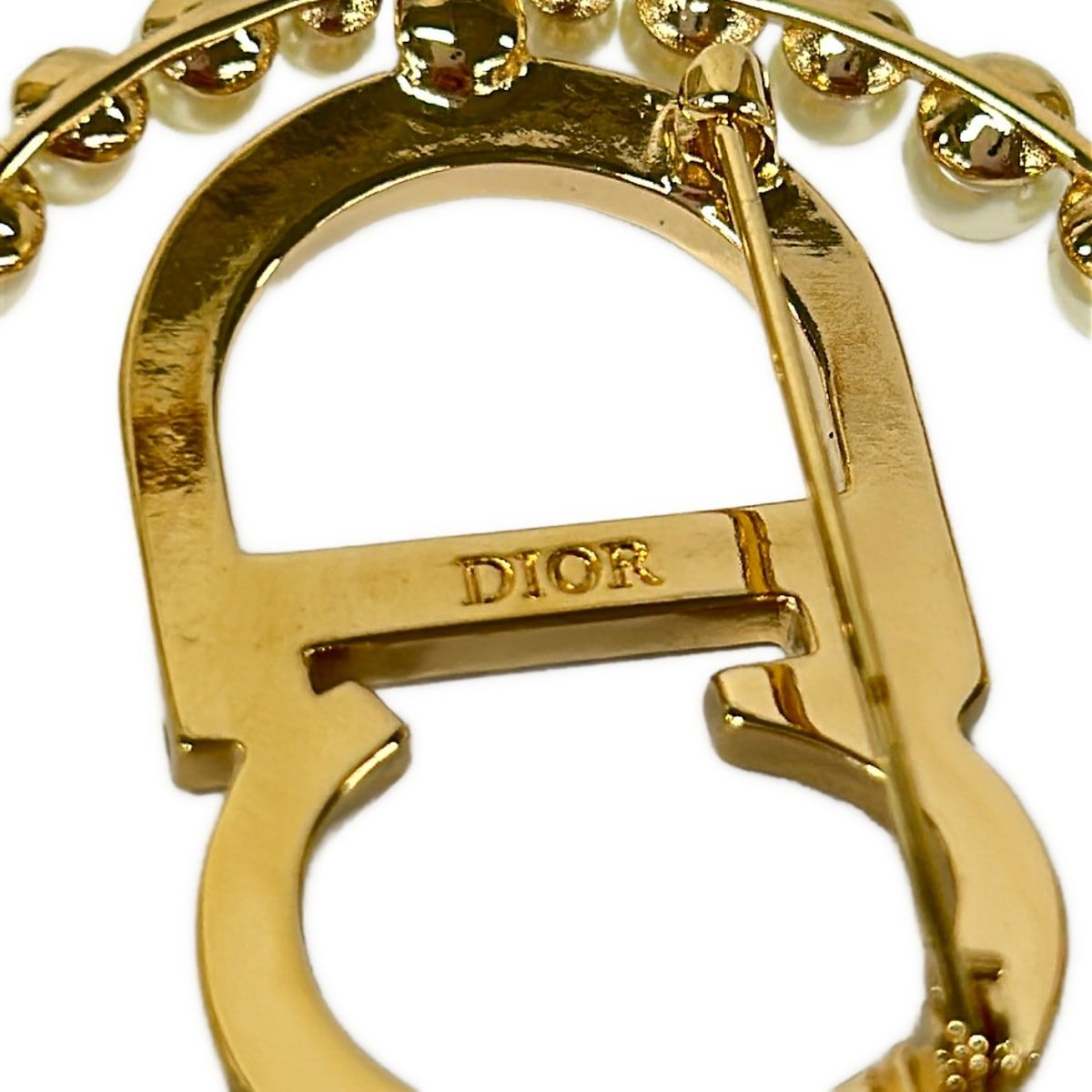 ディオール DIOR CDロゴ ブローチ フェイクパール 【公式通販】