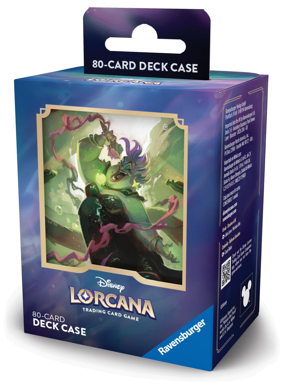 ravensburger ディズニー ロルカナ tcg:archazia's  デッキボックス ursula - deceiver of all | スリーブカード80枚を安全に保管 | tcg用丈夫でポータブルなオーガナイザー | 対象年齢8歳