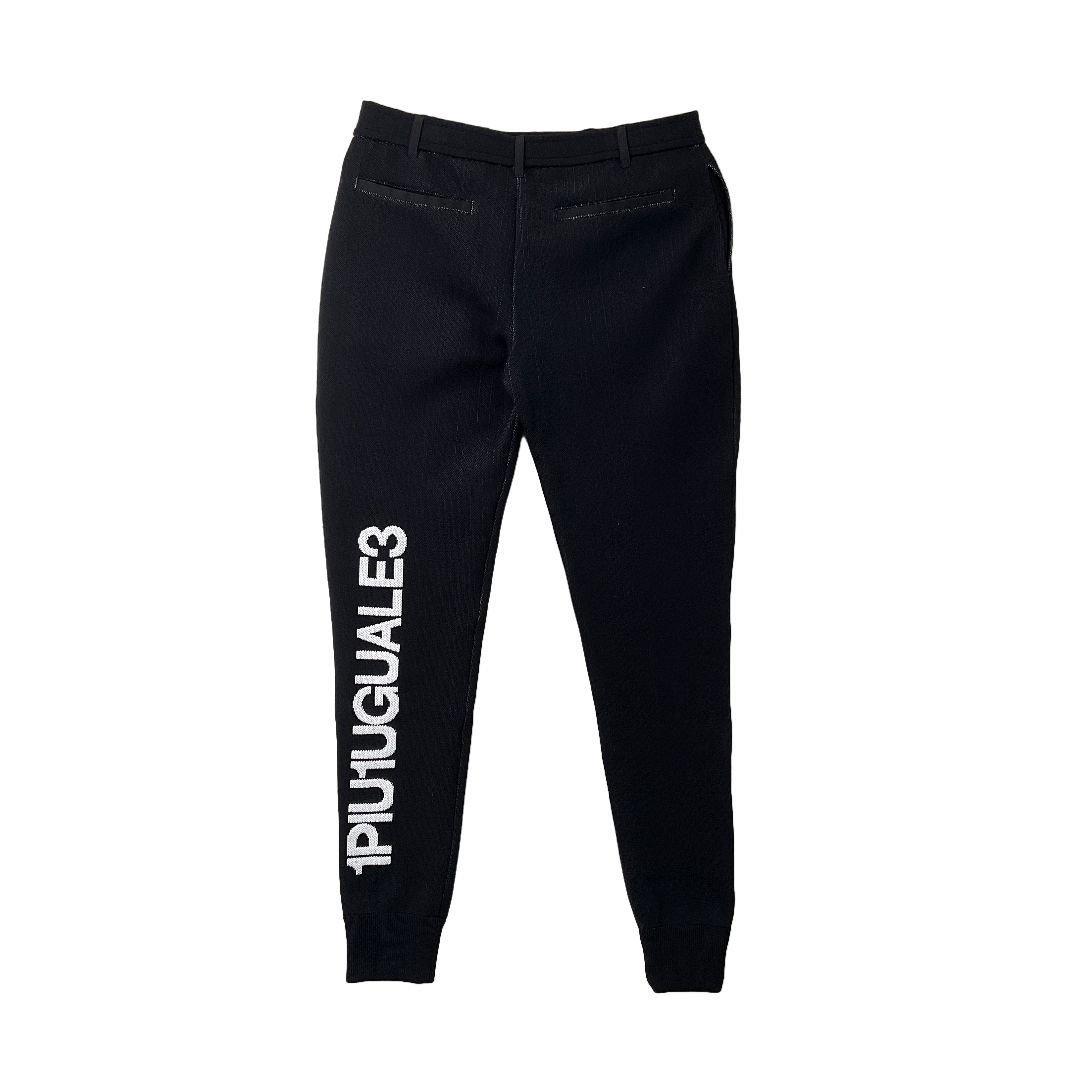 新品 1PIU1UGUALE3 GOLF RIB PANTS リブパンツ 6 ブラック 【値下げ