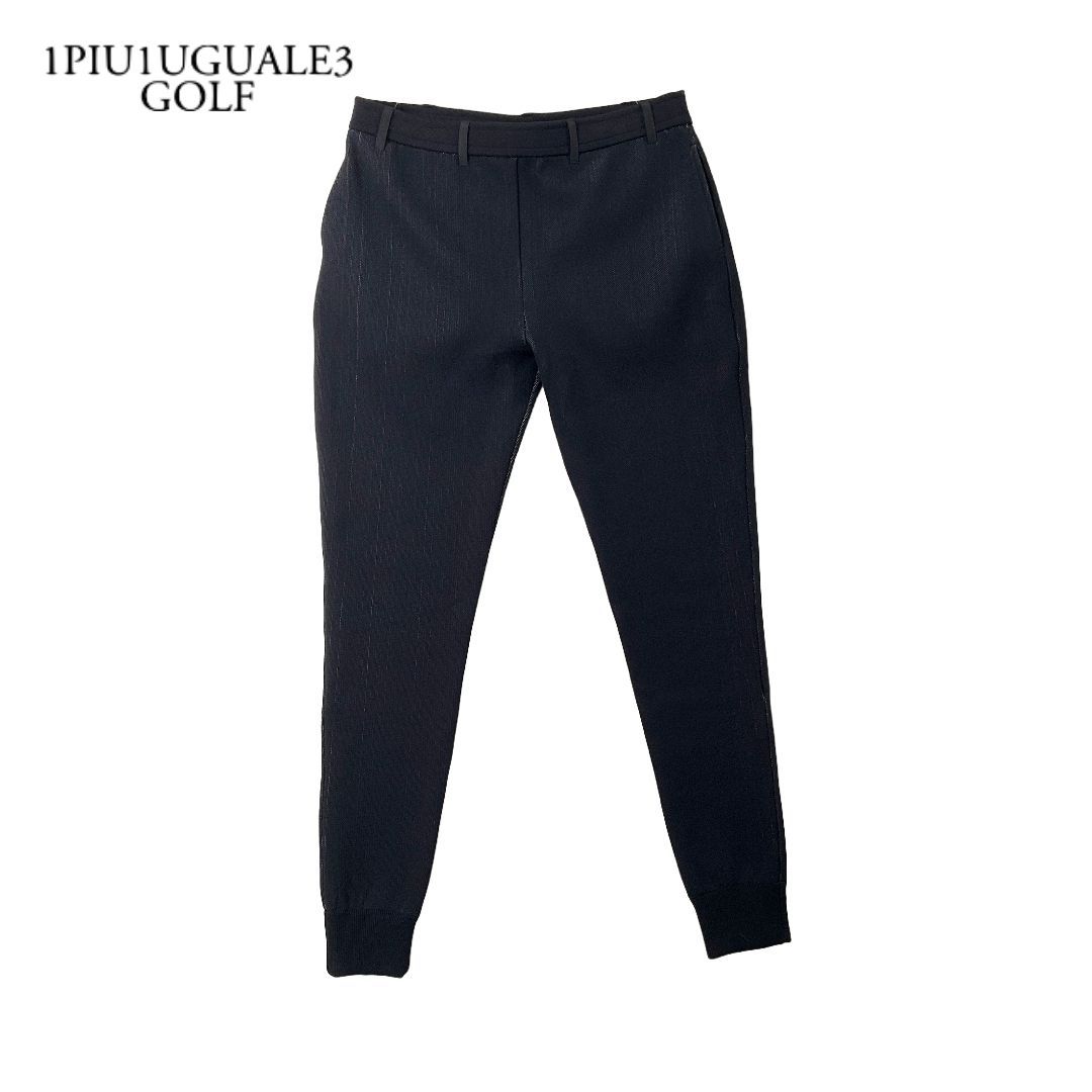 新品 1PIU1UGUALE3 GOLF RIB PANTS リブパンツ 6 ブラック 【値下げ