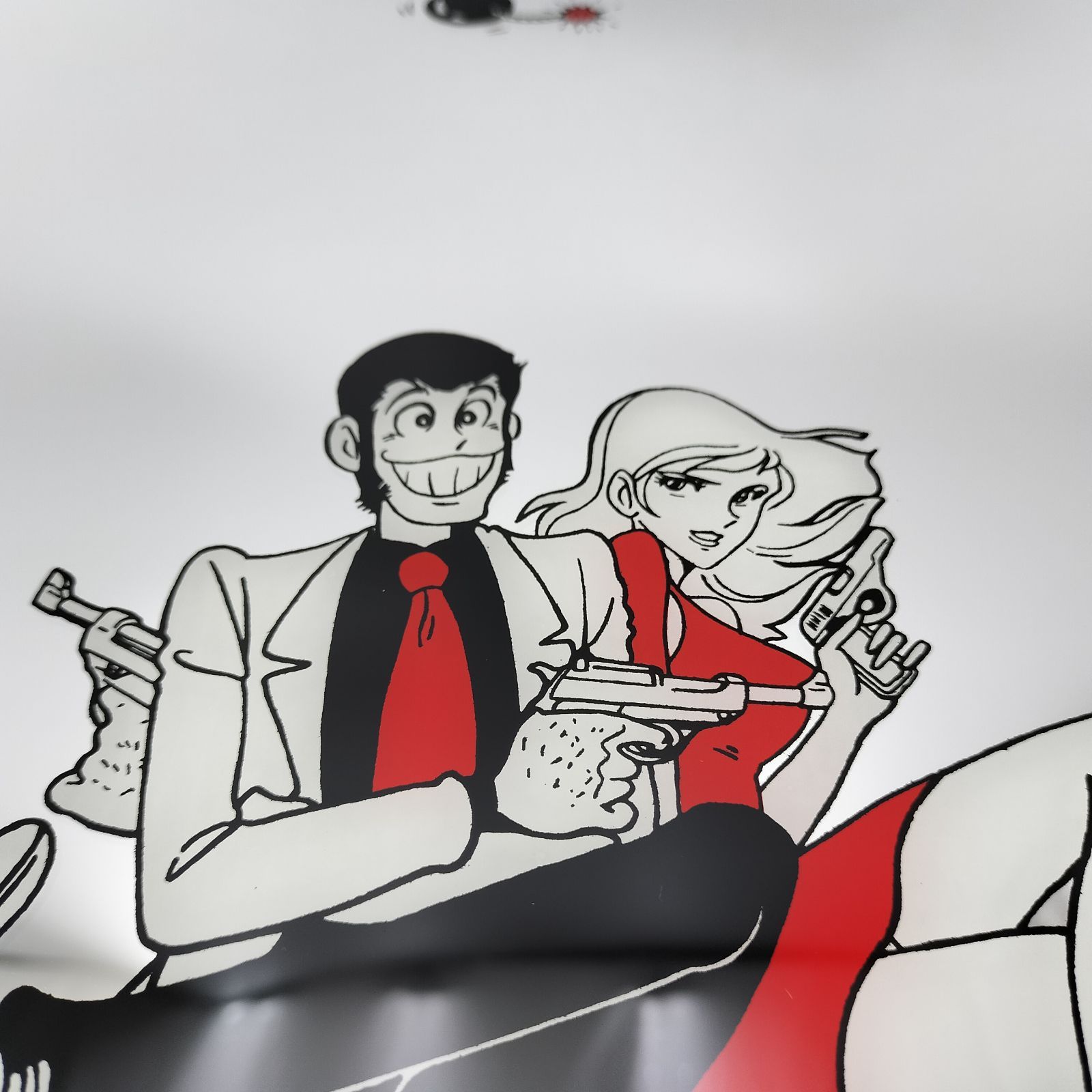 【超レア】ルパン三世 A Likable Fellow ミラー 鏡 ルパン三世 大型パブミラー ヴィンテージ 30X45cm 壁掛け 鏡 A