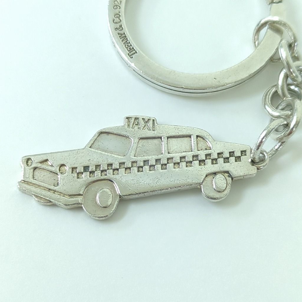 ティファニータクシーモチーフ キーリング キーホルダー シルバー925 