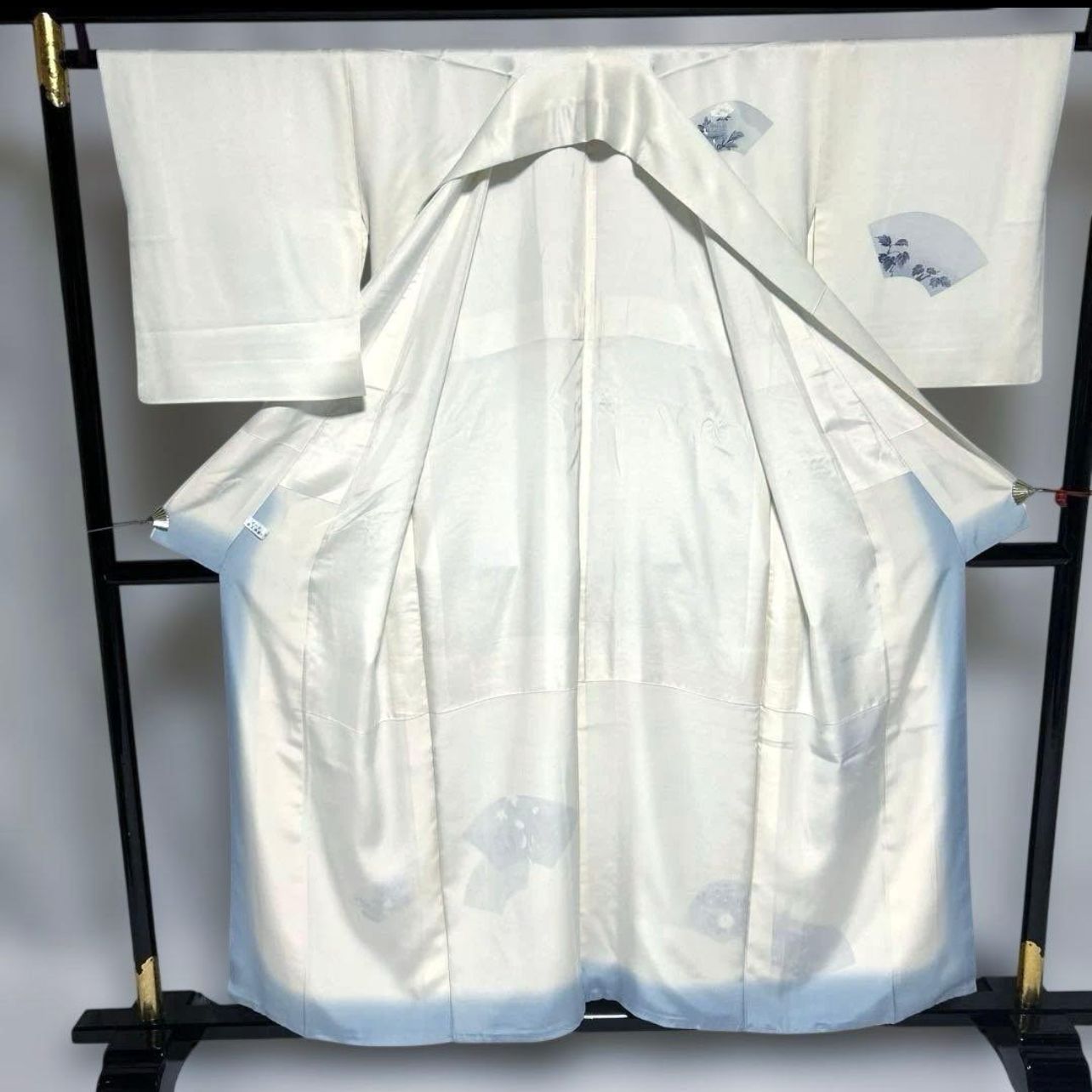 未使用近い 美品 正絹 訪問着 フルセット 祈丈67 ゆったり たとう紙