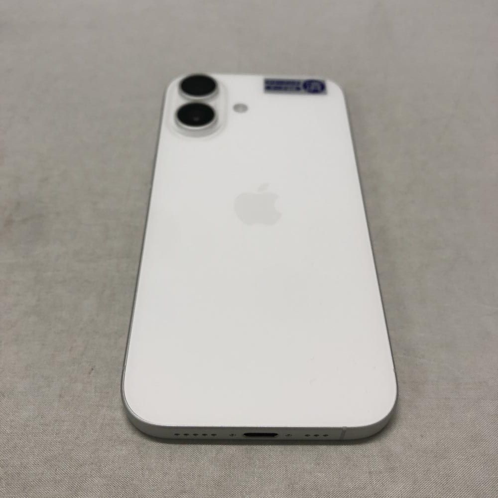 中古iPhone 16 128GB ホワイト SIMフリー 画面傷あり - メルカリ