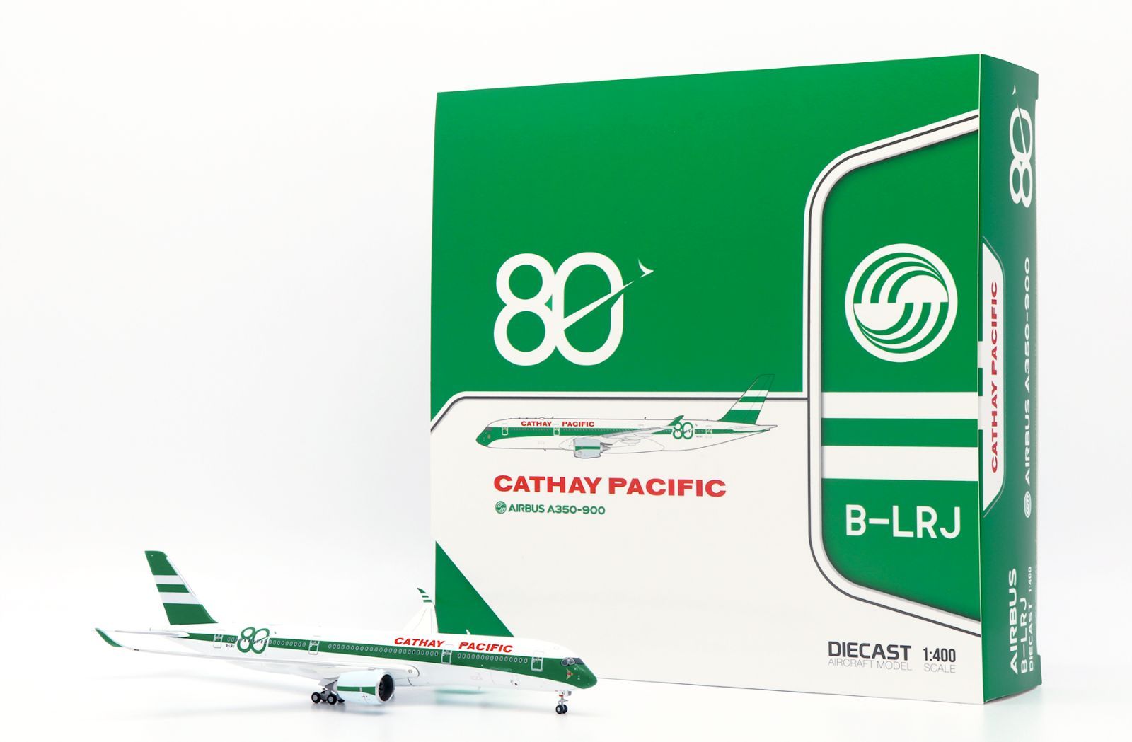 Jcwings キャセイパシフィック A350-900 B-LRJ 80周年記念塗装 1/400