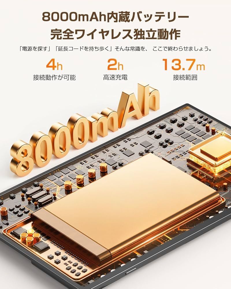 ワイヤレス モバイルモニター 15.6インチ FHD1080P UPERFECT モバイル 