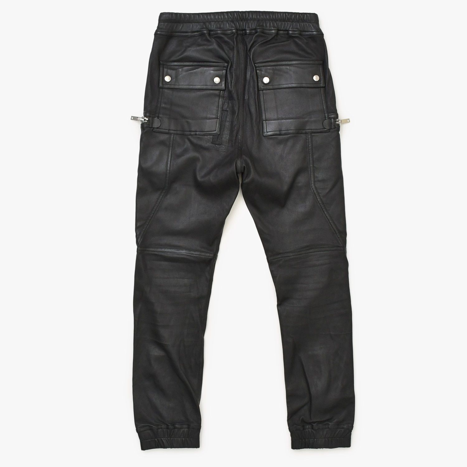 RICK OWENS リックオウエンス Buhaus Leather Cargo Pants RU02A5377 