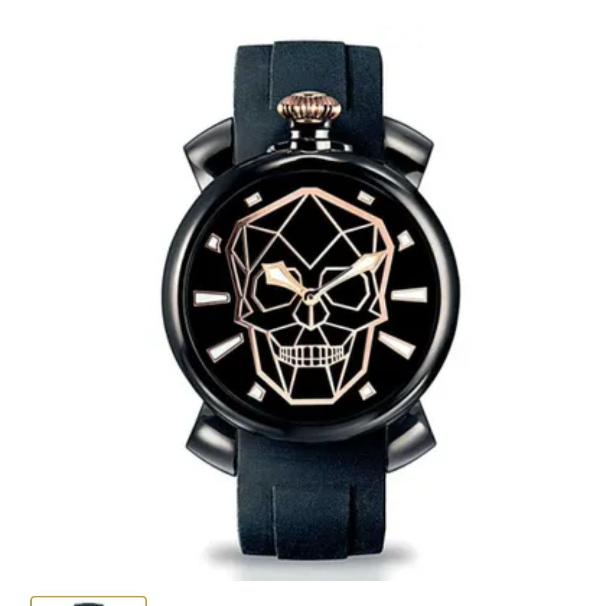 ガガミラノ BIONIC SKULL 5082BS01K0SYBK0 クオーツ メンズ腕時計 