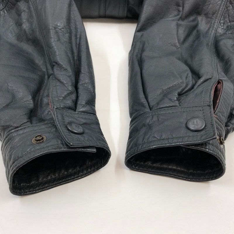 90S SEAHOP カウレザー レザーブルゾン ジャケット 中古品】SEAHOP CLUB シーホップクラブ 90S COWHIDE LEATHER JACKET 90