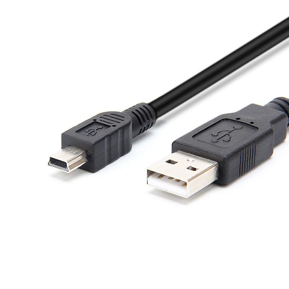 카메라 USB 인터페이스 충전 데이터 전송 케이블 캐논 파워샷/레벨/EOS/DSLR 카메라 및 캠코더와 호환 가능 (1M/블랙)
