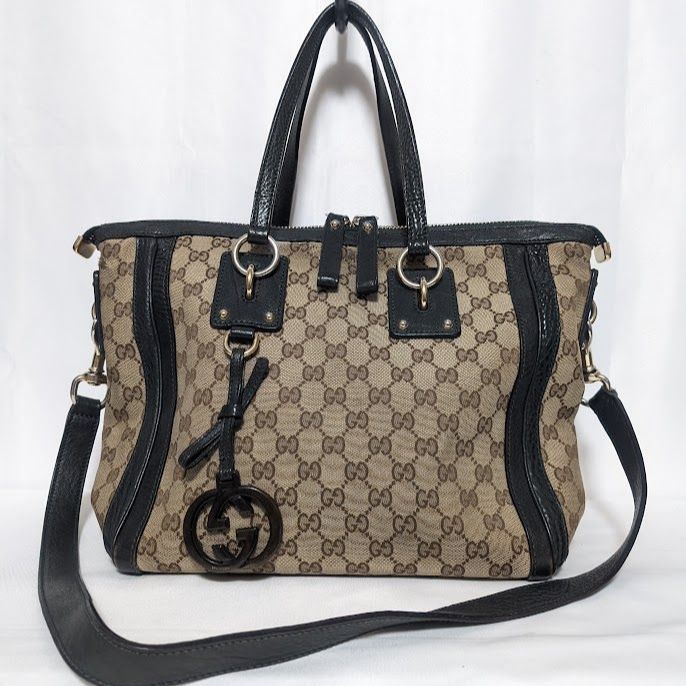 美品 グッチ GGキャンバス 2way ハンドバッグ 247281 美品 グッチ GGキャンバス 2way ハンドバッグ ショルダーバッグ