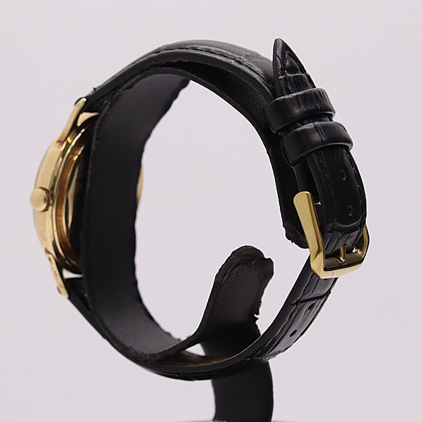  稼働 ジャガールクルト 14K|585 AT|自動巻 シルバー文字盤 メンズ腕時計 5238420 3NBT ABC19972 KMT チェック柄 自動巻き時計 腕時計(アナログ)