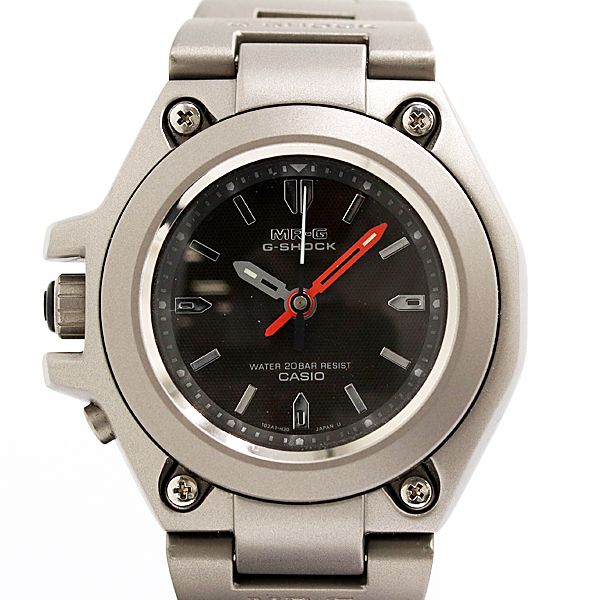美品 稼働 箱/保付 カシオ G-SHOCK MR-G MRG-120T チタン QZ ブラック
