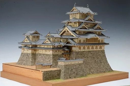 【中古】プラモデル 模型 1/150 姫路城 改良版 木製キット