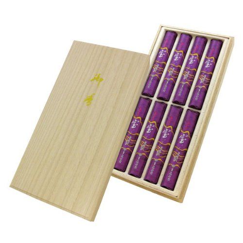 新品 薫寿堂のお線香 ルビー宝 桐箱入 短寸8入 #732