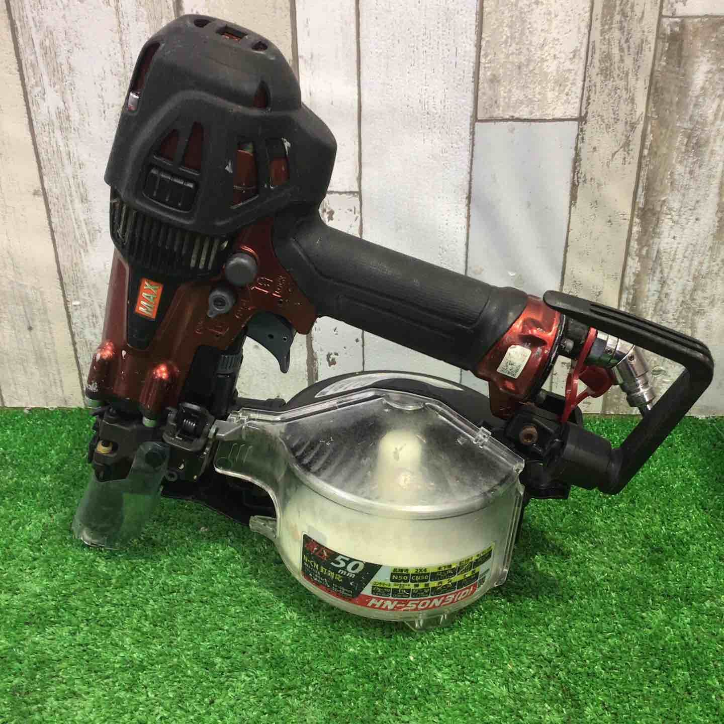 【中古】MAX 　高圧釘打ち機　HN-50N3(D)　ケース付き【ハンズクラフト熊本けやき通り店】 中古】MAX 高圧釘打ち機 HN-50N3(D) ケース付き【ハンズクラフト熊本