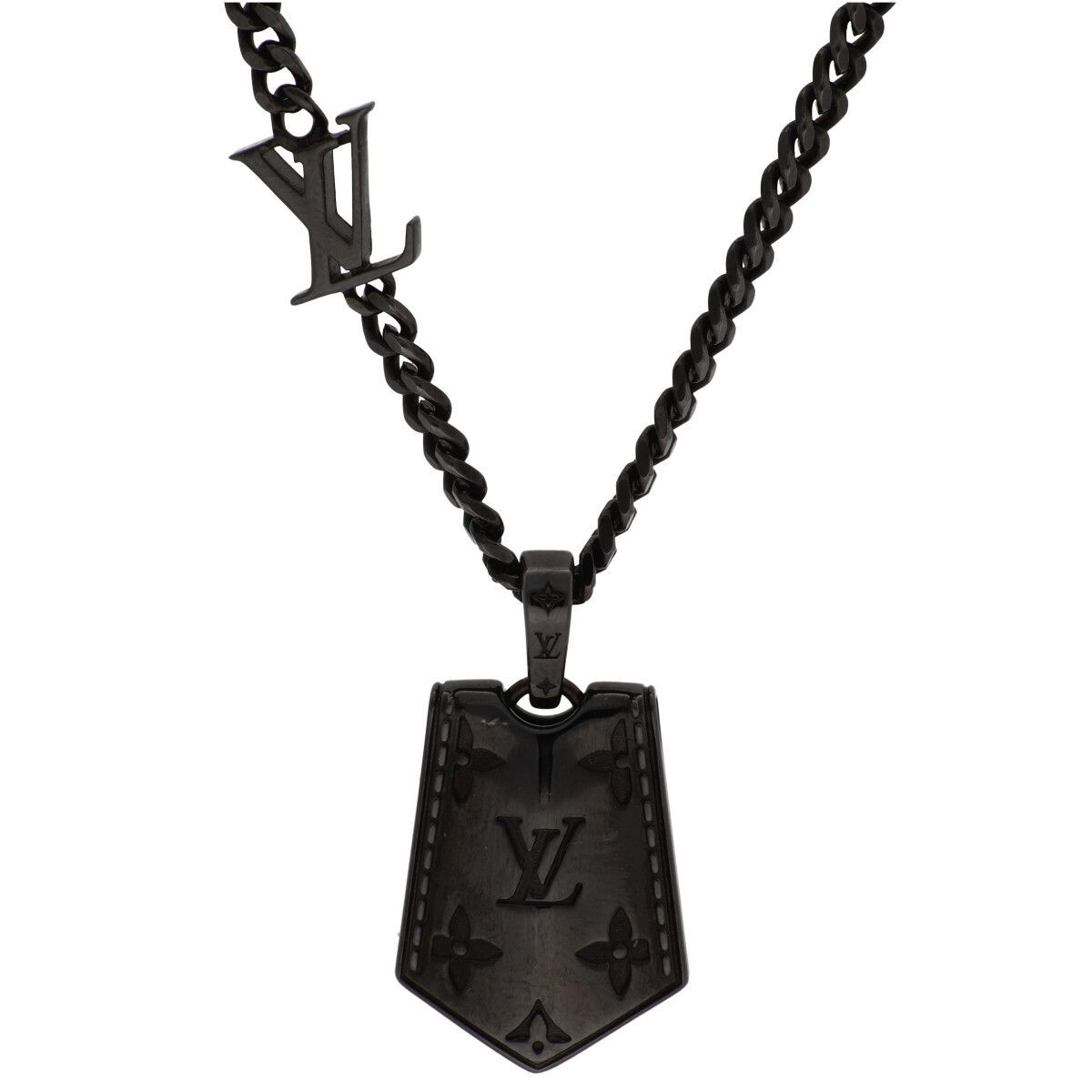 中古】 LOUIS VUITTON ルイヴィトン ペンダント・LV タグ M03337
