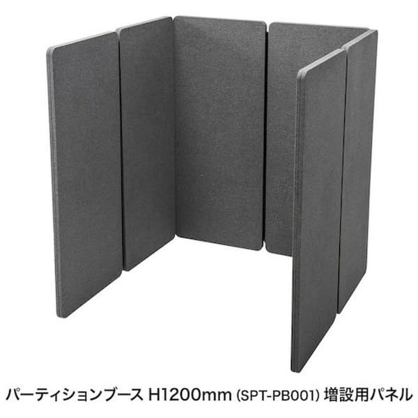 新品 サンワサプライ 追加 用 パネル spt pb 001 増設 用 パーティション 個人 ブース 高い 120 cm ファスナ 連結 吸 音 効果 グレー spt pb 001 pn