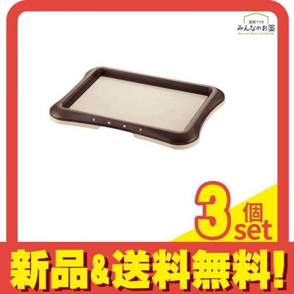 リッチェル ペット用わくわくシーツトレー レギュラー 1組入 (ダークブラウン) 3個セット まとめ売り