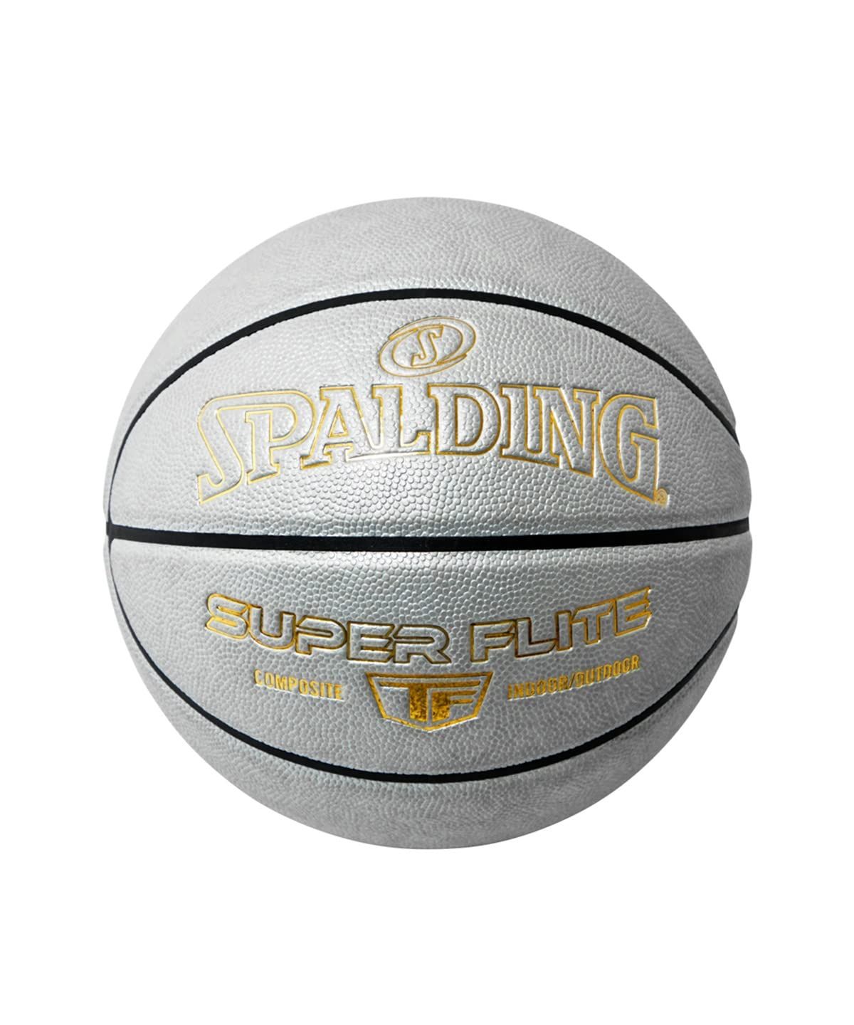 新品 SPALDING(スポルディング) バスケットボール スーパーフライト シルバー×ゴールド 7号球 合成比較 77-431J バスケ バスケットボール