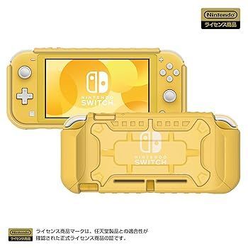 【中古】(未使用･未開封品)【任天堂ライセンス商品】タフプロテクター for Nintendo Switch Lite クリア?イエロー 【Nintendo Switch Lite対応】