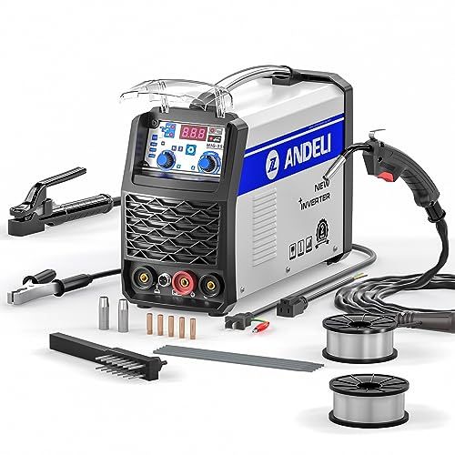 ANDELI 半自動溶接機 120AノンガスMIG/アーク溶接/lift TIG 100V/200V 