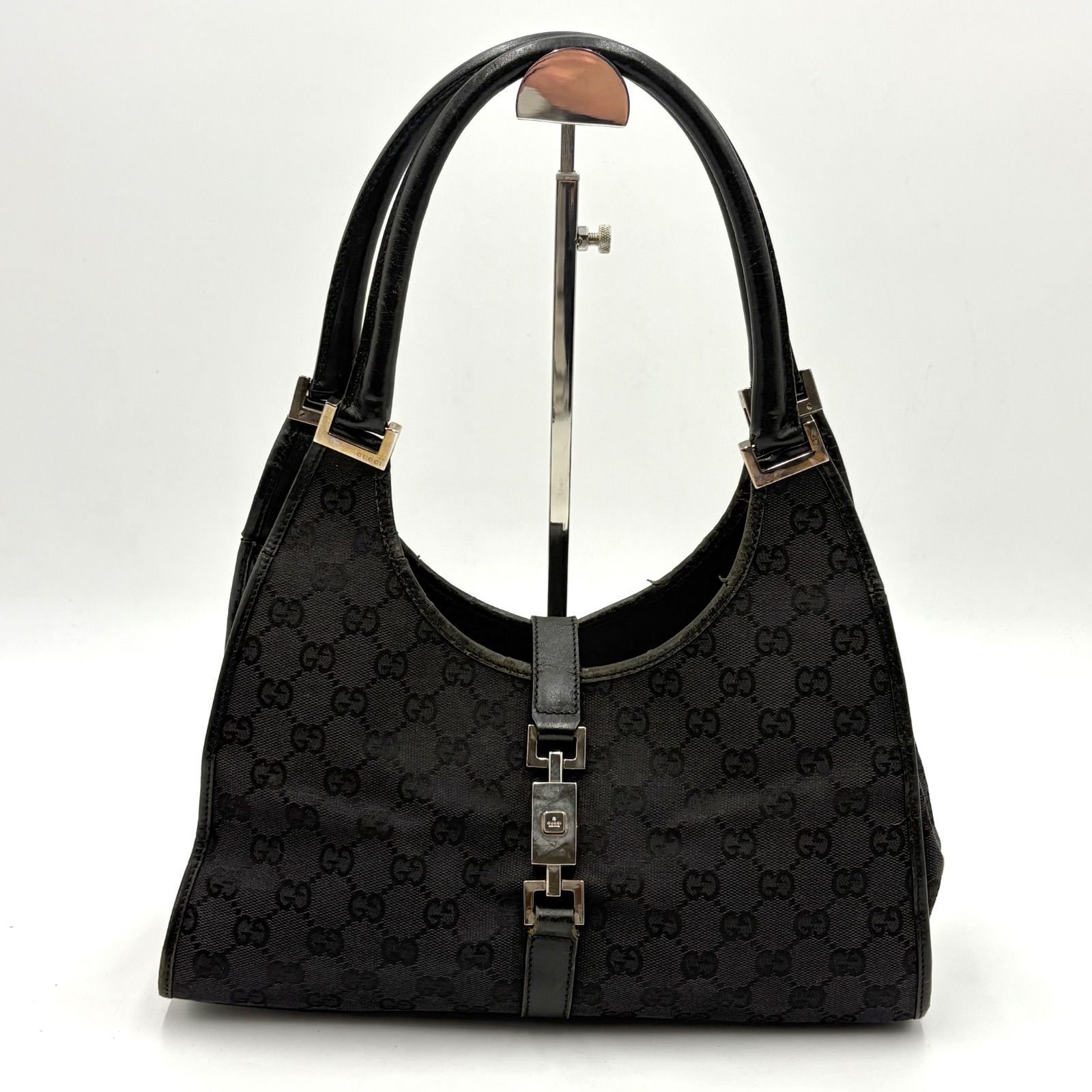 GUCCI グッチ GGキャンバス ジャッキー SV金具 ショルダーバッグ 