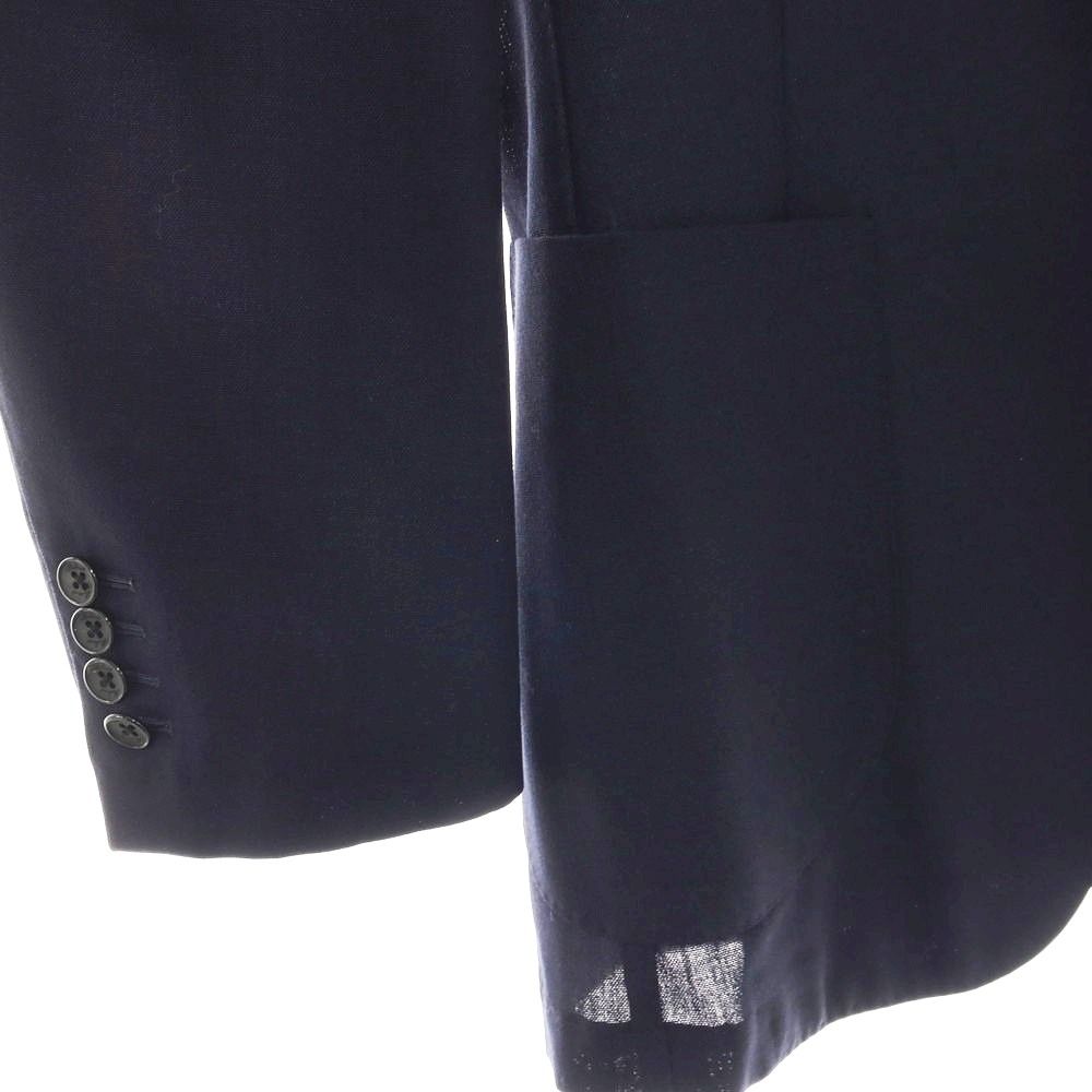 中古】ベルベスト Belvest ウール 3B テーラードジャケット ネイビー