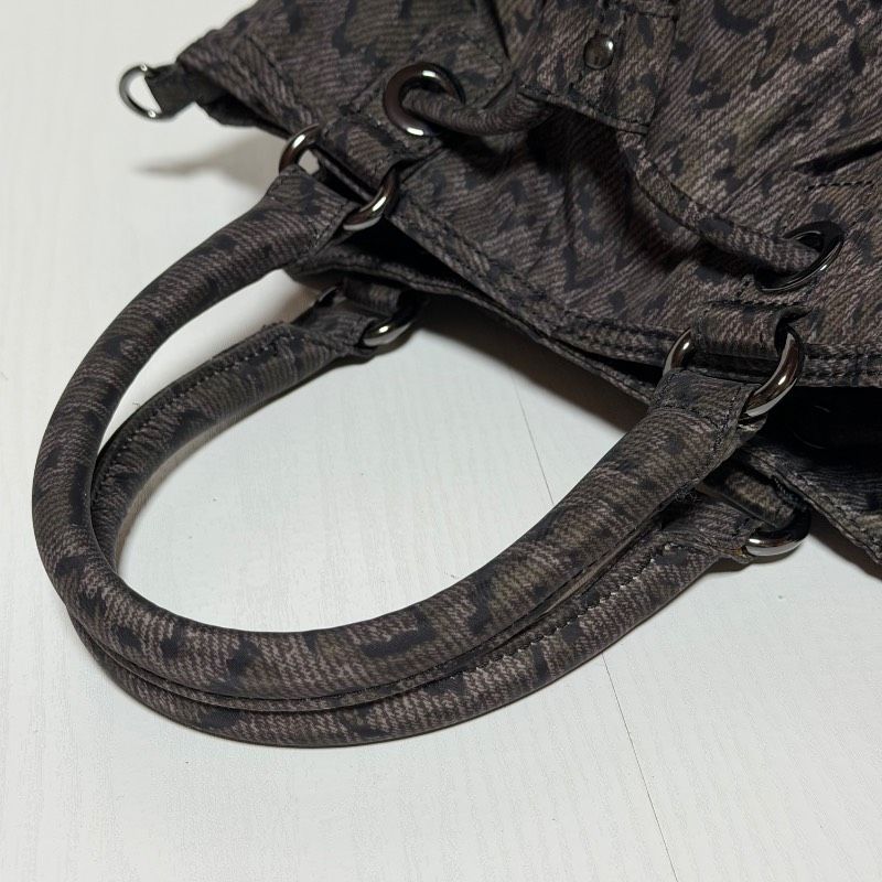 美品】DIESEL ディーゼル 2WAY ショルダーバッグ レオパード柄