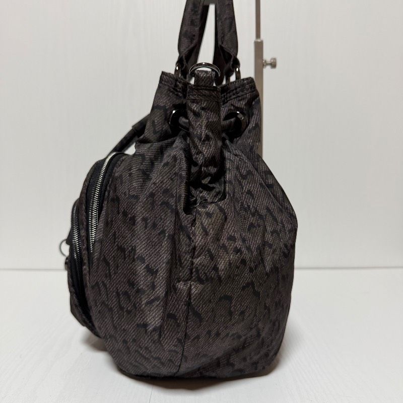 美品】DIESEL ディーゼル 2WAY ショルダーバッグ レオパード柄
