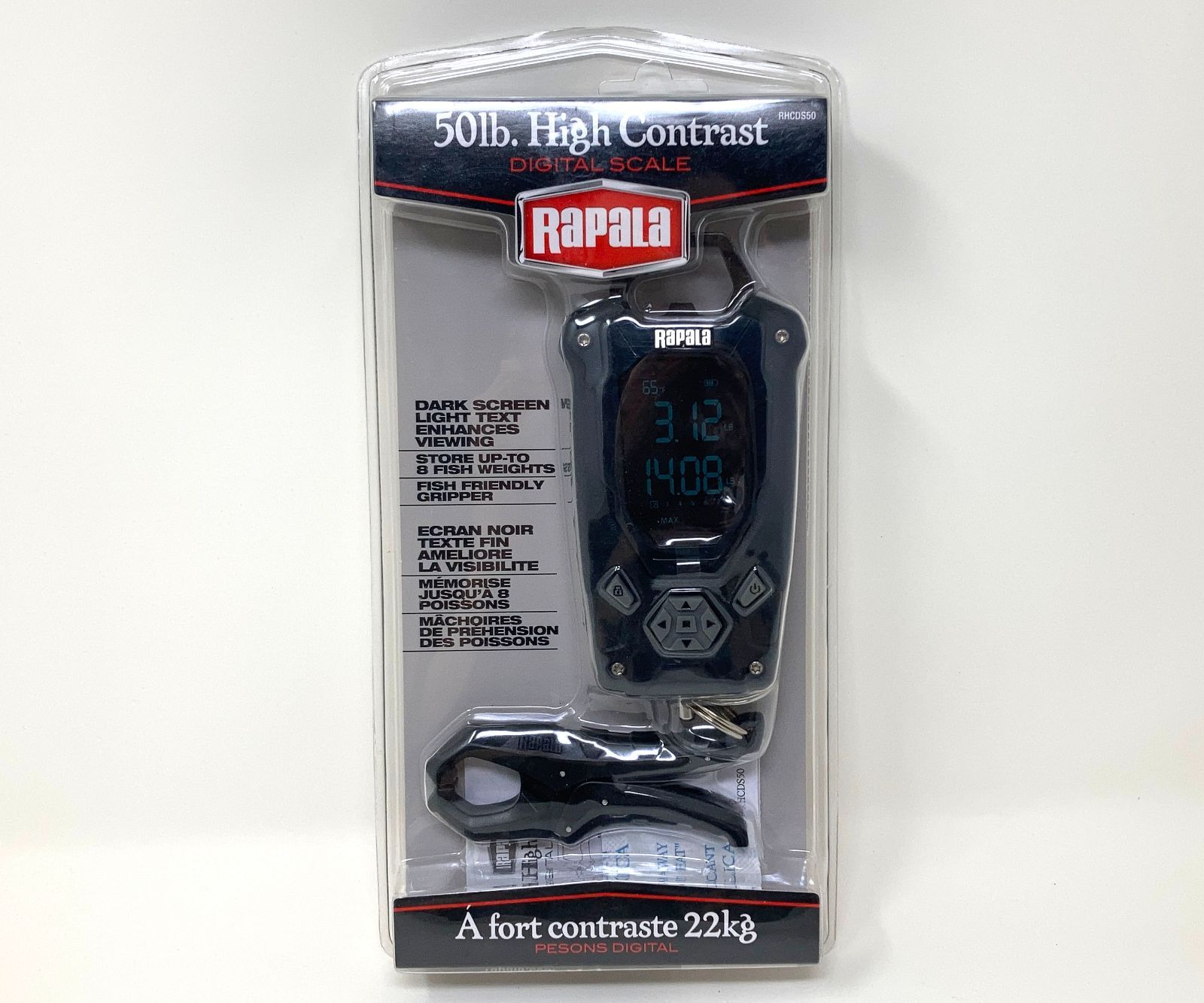 Rapala ラパラ 50lb 22kg デジタルスケール 魚用グリッパー付 未開封
