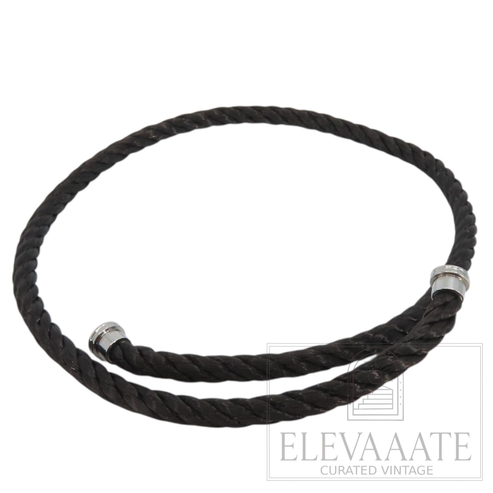 美品 FRED フレッド フォース10 二連 ブレスレット LM ♯16 ブラック